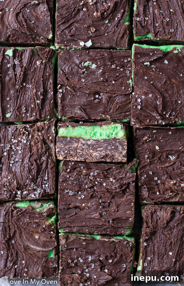Delicious Mint Nanaimo Bars, a unique Canadian dessert with a refreshing twist