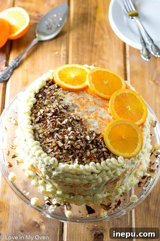 Sun-Kissed Carrot Indulgence 2 Delicious Orange-Carrot Cake slice on a plate