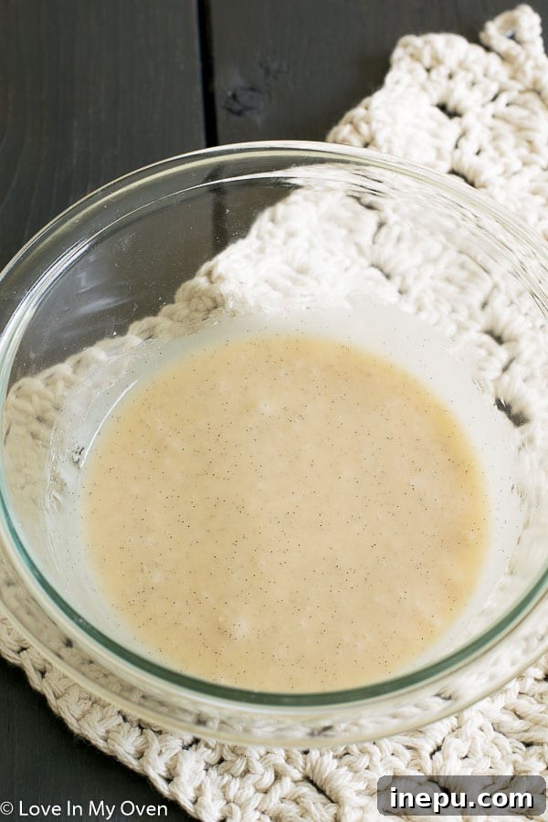 vanilla bean glaze