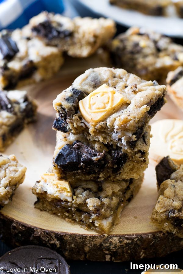 Delicious Girl Guide Cookie Bars, soft and chewy