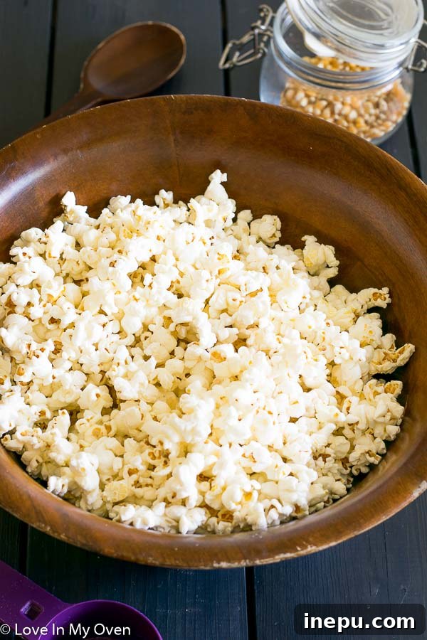 Trailblazer Popcorn 4 Close-up of freshly popped popcorn kernels