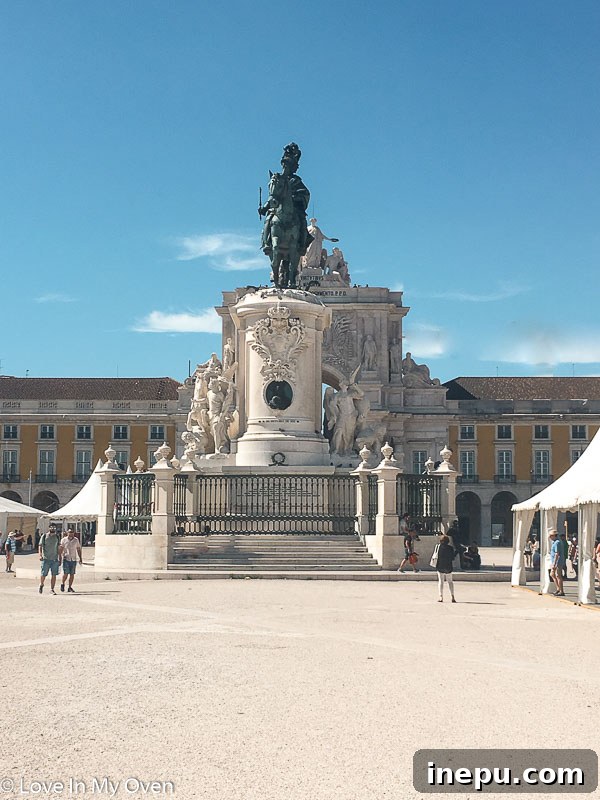 Chapter 5: Portugal 2 Majestic King Jose 1 statue overlooking Lisbon's waterfront