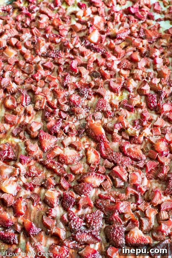 Roasted Strawberry Rhubarb Compote