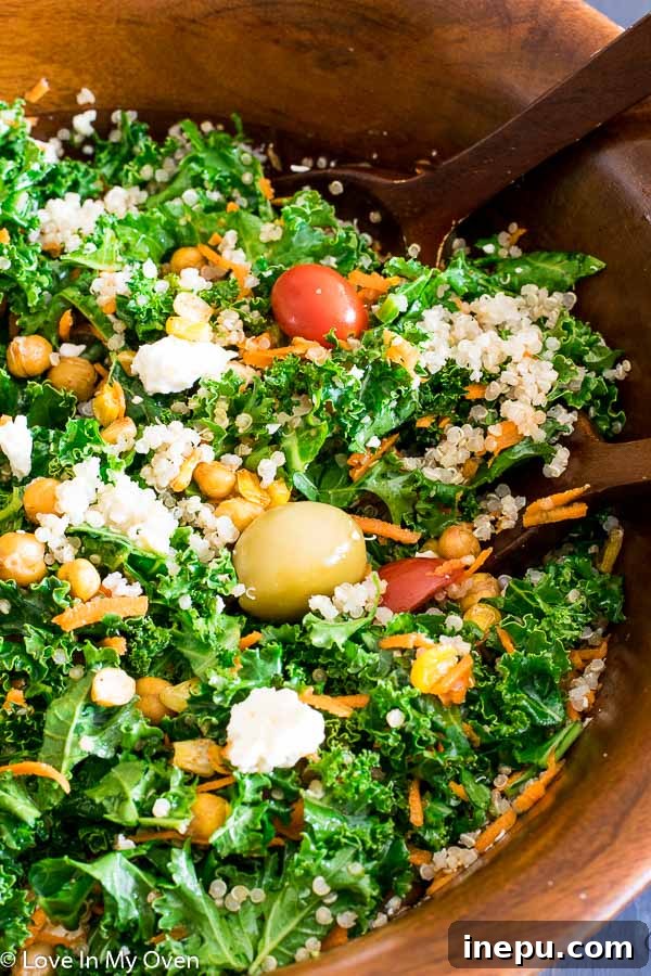 Large bowl of Roasted Corn and Chickpea Salad