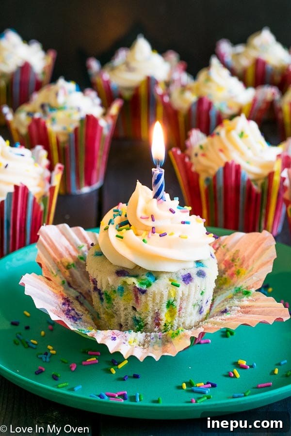 Funfetti Birthday Cupcakes