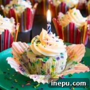 vanilla birthday cupcakes