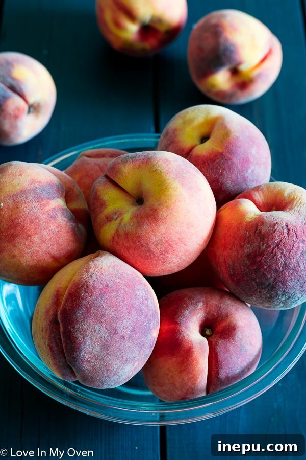 Sweet and Tangy Blackberry Peach Streusel Muffins 2 peaches