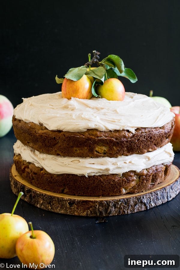 Decadent Salted Caramel Apple Cake 2 Delicious Salted Caramel Apple Cake with Frosting