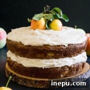salted caramel apple cake