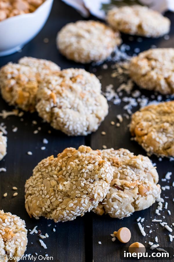 Variety of Butterscotch Mountain Cookies, showing texture and ingredients.