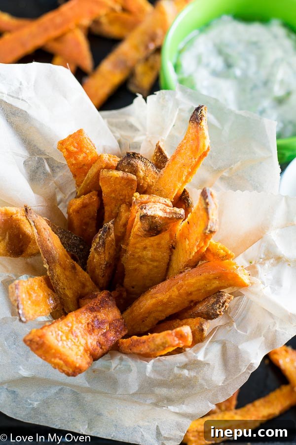 Crispy Sweet Potato Fries and Creamy Dill Dip 8 Platter of Sweet Potato Fries with Dill Dip