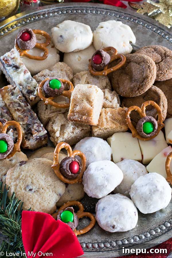 Christmas cookie exchange spread