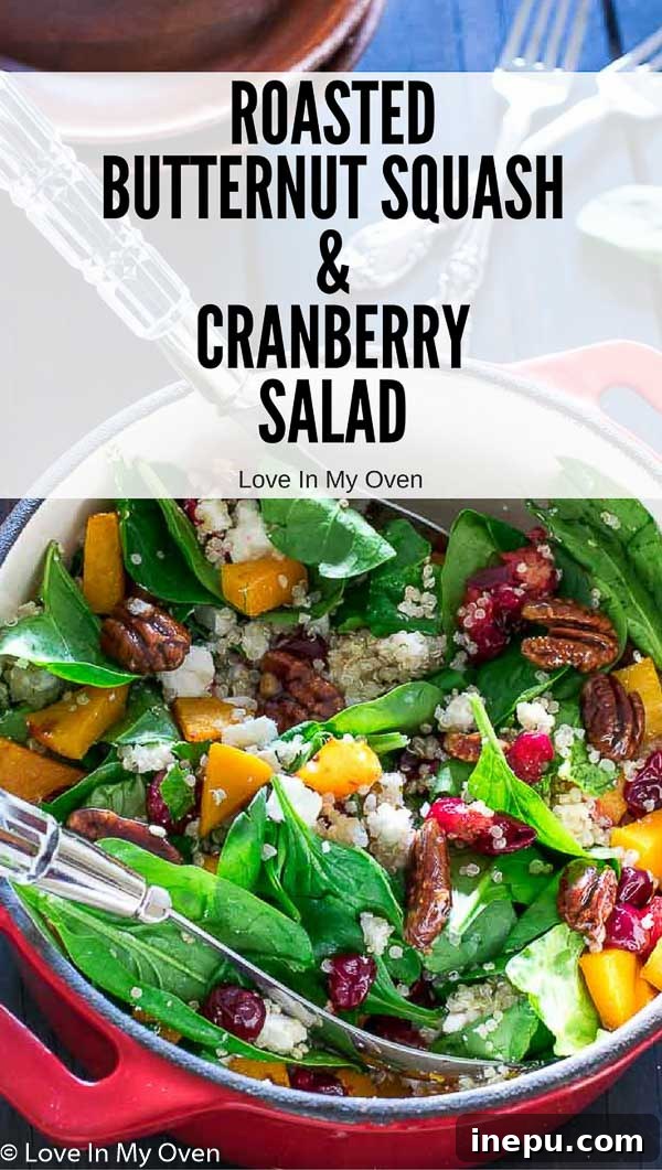 Sweet & Tart Butternut Bliss Salad 9 Roasted Butternut Squash and Cranberry Salad - perfect for a festive meal.