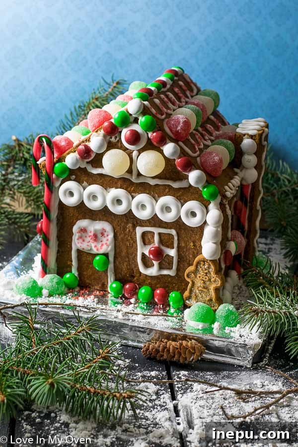 Craft Your Own Gingerbread Wonderland 5 Finished DIY Gingerbread House - Decorated and Ready