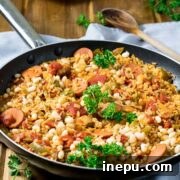 zesty sausage and white beans