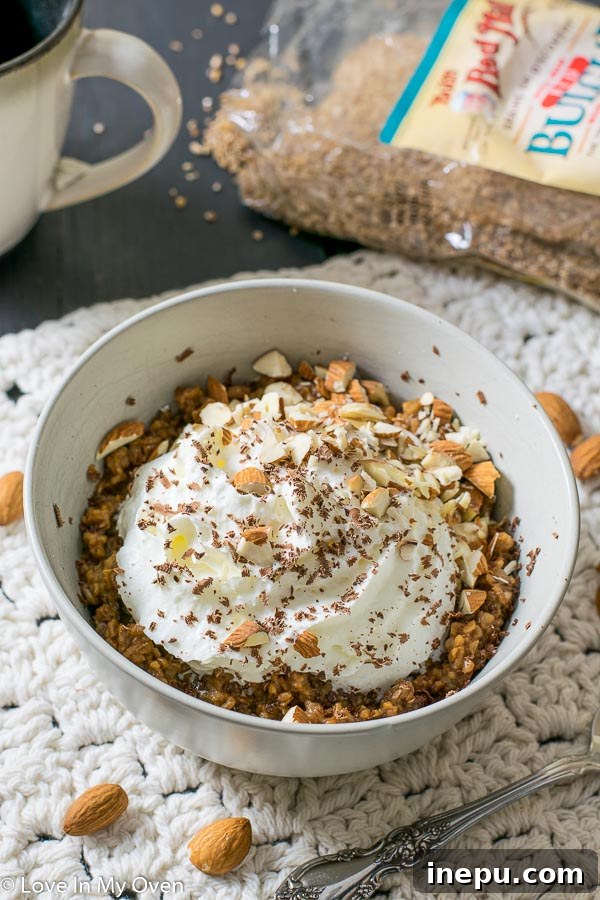 Almond Java Morning Bulgur 3 Delicious and nutty bulgur wheat cooked with almond and coffee flavors for breakfast