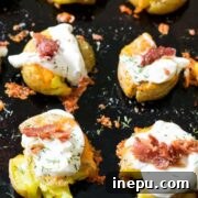 Delicious Loaded Smashed Potatoes