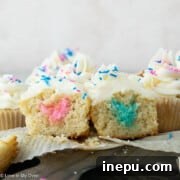 gender reveal cupcakes