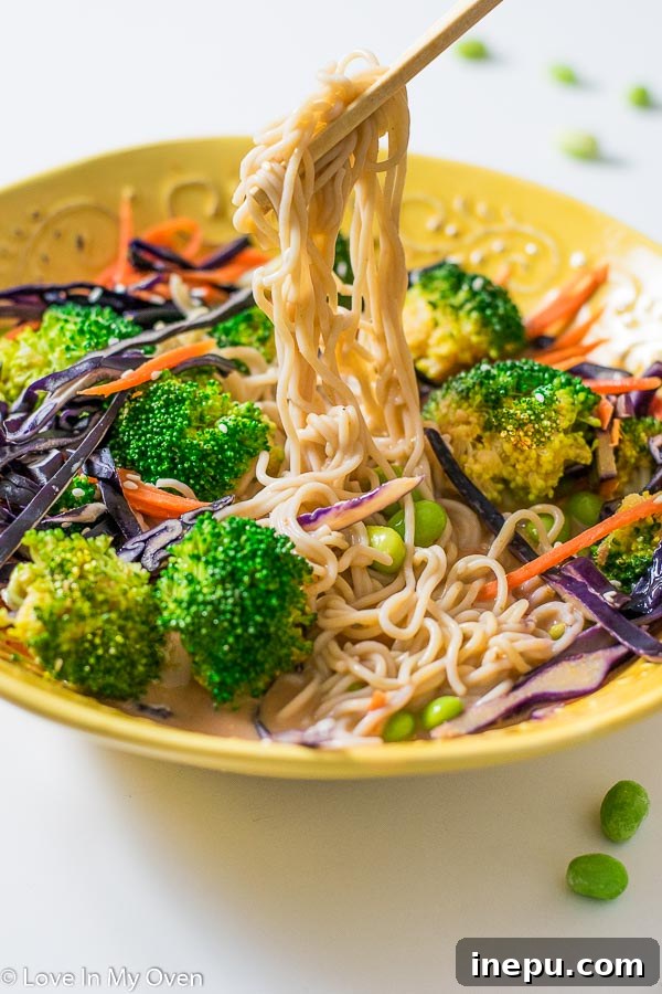 coconut curry noodle bowl