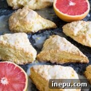 grapefruit scones