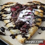strawberry nutella galette