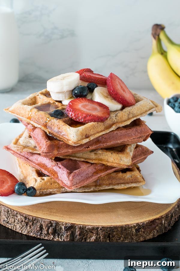 Healthy Whole Wheat Banana Waffles for a Nutritious Breakfast