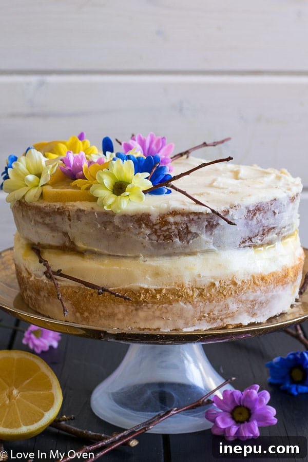 Lovely Lemon Layer Cake for Spring and Easter