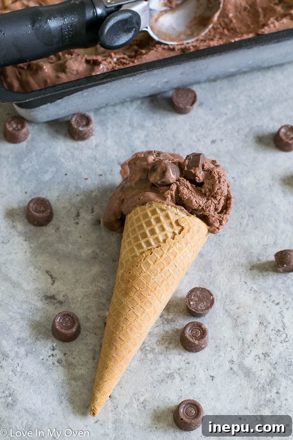 Easy Rolo Chocolate Caramel Ice Cream 5 Rolo No Churn Ice Cream