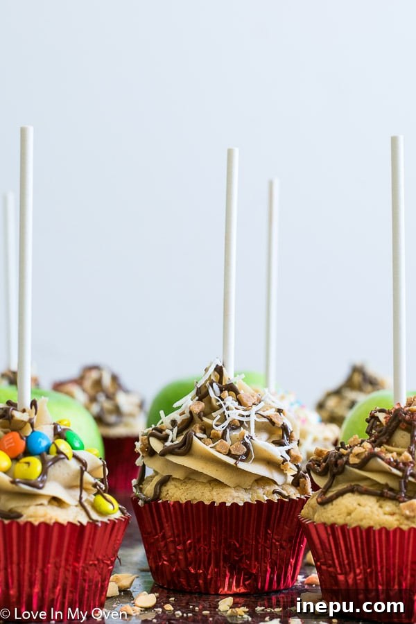 Toffee Apple Temptation Cupcakes 2 Caramel Apple Cupcakes - Perfect Fall Treat