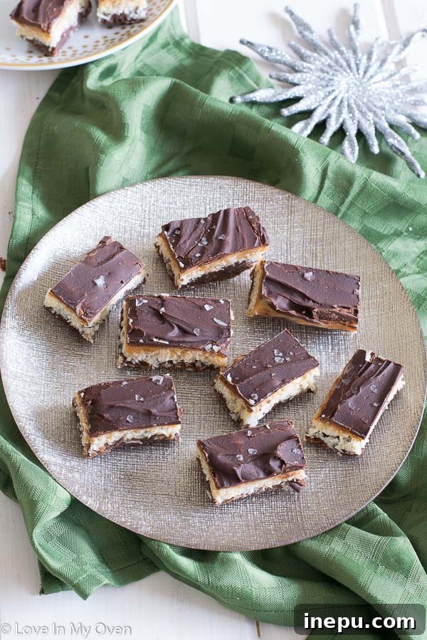 Chocolate Caramel Bliss Bars - Homemade Delight