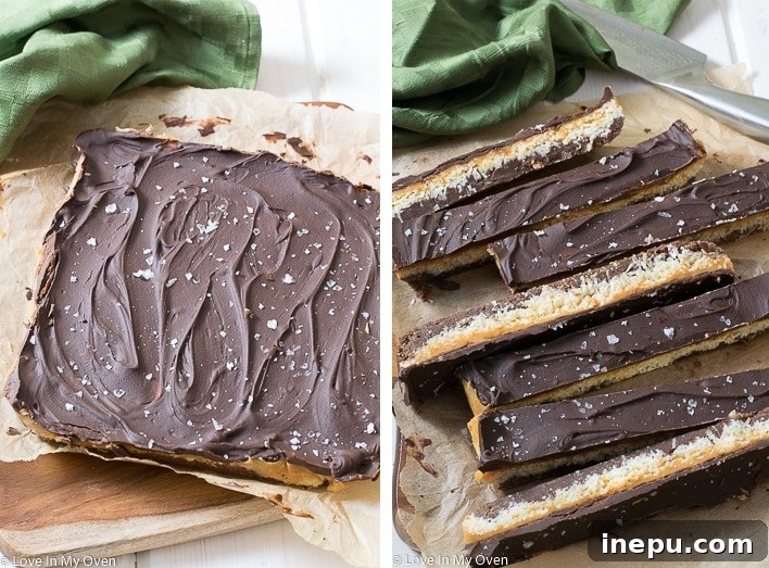 Chocolate Caramel Bliss Bars - Layered Perfection