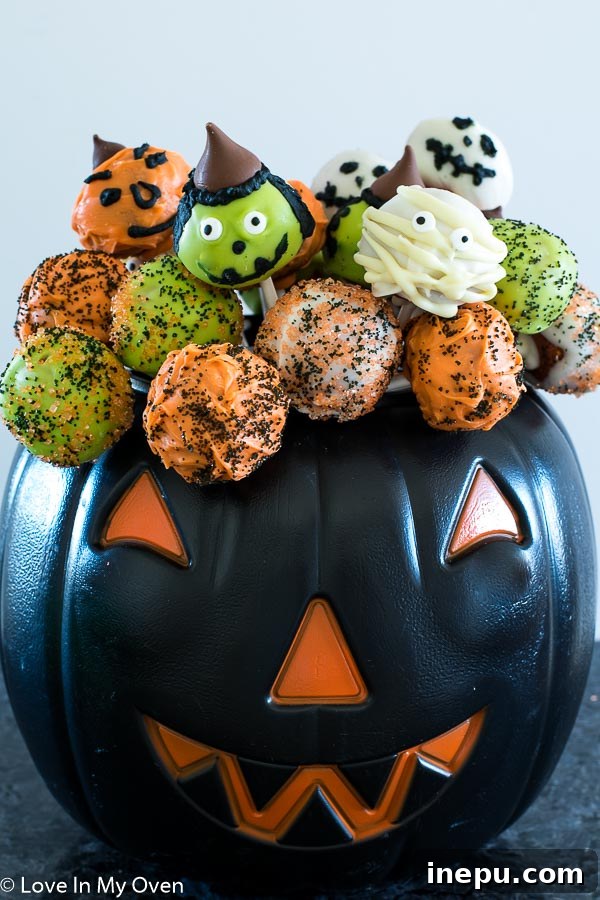 Chapter 11 - 2018 8 halloween cake pops decorated with sprinkles