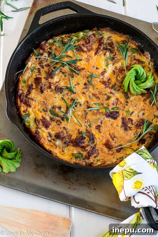 Spicy Keto Chorizo Frittata 5 Four individual portions of Keto Chorizo Frittata, perfect for meal prep