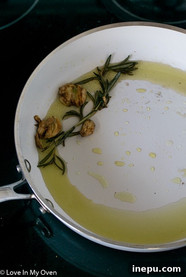 Infused Olive Oil with Rosemary and Garlic
