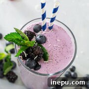 Low-Carb Blueberry Smoothie