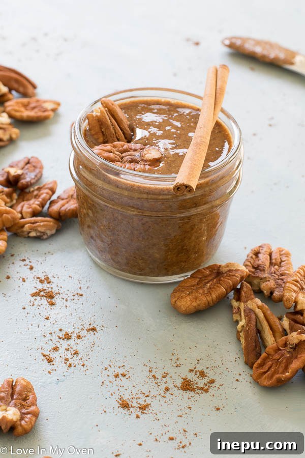 Maple Pecan Bliss 2 Homemade Sugar-Free Maple Pecan Butter in a jar, perfect for keto and paleo diets.