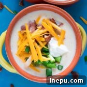 loaded cauliflower soup